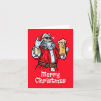 Bad Santa Claus, Rock, Beer and Cigar