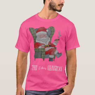 Bad Santa Claus With Whisky And Cigar T-Shirt