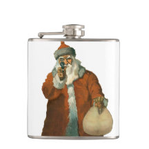 Bad Santa With Gun Flask
