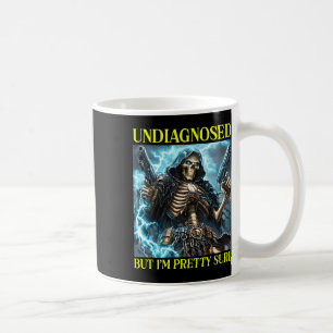 Bad Skeleton Undiagnosed Autism Brainrot Coffee Mug