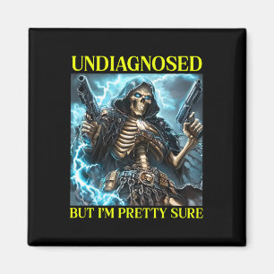 Bad Skeleton Undiagnosed Autism Brainrot Magnet