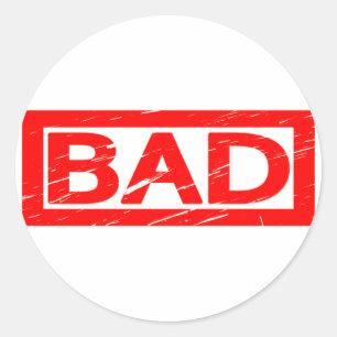 Bad Stamp Classic Round Sticker