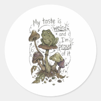 Bad Taste Confession – Funny Mushroom Sticker