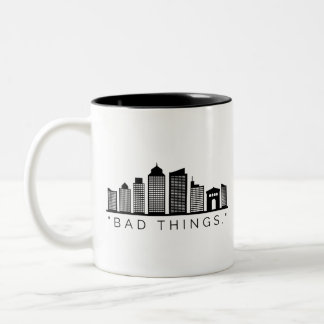 Bad Things Happen in Philadelphia: Skyline Two-Tone Coffee Mug