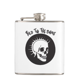 bad to the bone hip flask