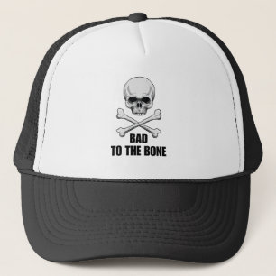 Bad to the Bone Skull Trucker Hat
