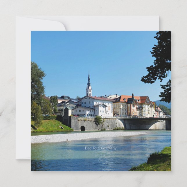 Bad Tolz, Germany scenic photograph Card (Front)