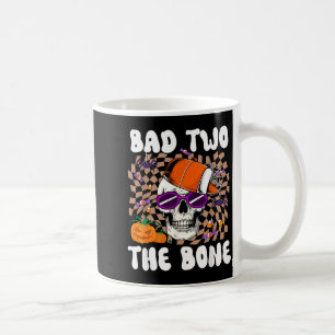 Bad Two The Bone Funny Skull Skeleton Halloween Coffee Mug