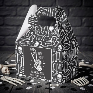 Bad Two The Bone! Halloween 2nd Birthday Party Favour Box