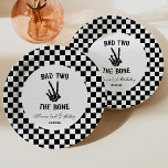 Bad Two The Bone Skeleton 2nd Birthday Party Paper Plate<br><div class="desc">This is a Bad Two The Bone Skeleton 2nd Birthday Party Paper Plates!</div>