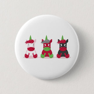 Bad Unicorn 6 Cm Round Badge