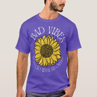 Bad Vibes Don't Go With My Outfit Retro Leopard Su T-Shirt