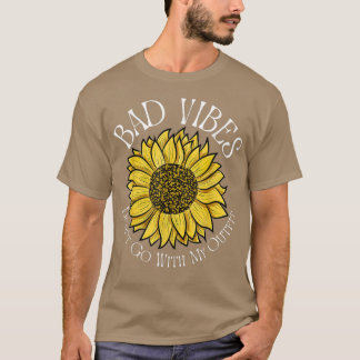 Bad Vibes Don't Go With My Outfit Retro Leopard Su T-Shirt
