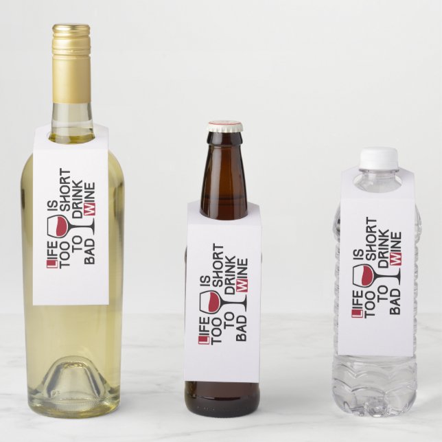 Bad wine bottle tag (In Situ)