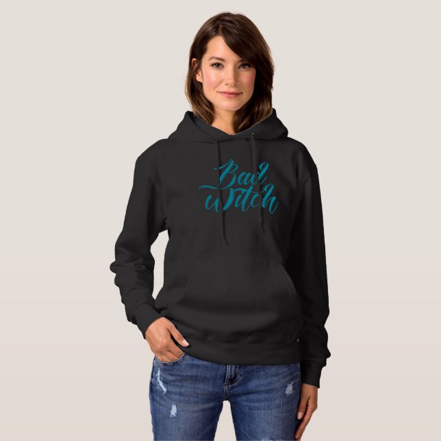 BAD WITCH funny halloween  Hoodie (Front Full)
