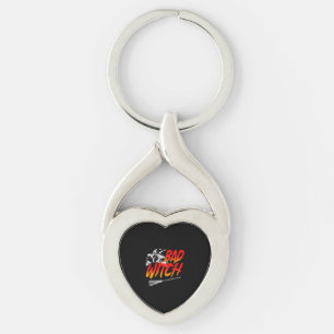 Bad Witch Halloween Key Ring