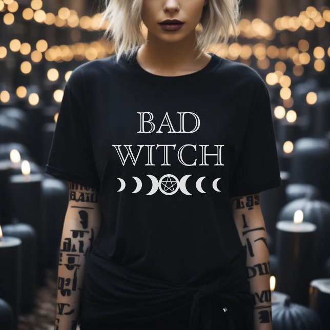 Bad Witch Triple Goddess Moon Wicca Halloween T-Shirt (Bad Witch Triple Goddess Moon Wicca Halloween T-Shirt
)