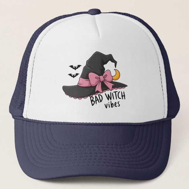 Bad Witch Vibes – Cute Witch Hat (Front)