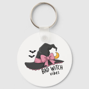 Bad Witch Vibes – Cute Witch Hat Key Ring