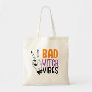 Bad Witch Vibes Halloween Tote Bag