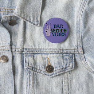 Bad Witch Vibes Witchy Hands 6 Cm Round Badge