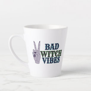 Bad Witch Vibes Witchy Hands Latte Mug