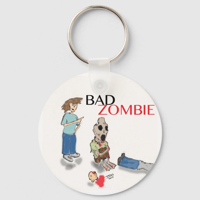 Bad Zombie Key Ring (Front)