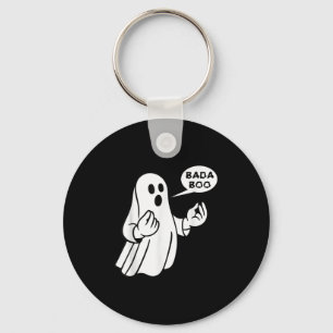 Bada Boo Italian Ghost Funny Halloween T-shirt_1.p Key Ring