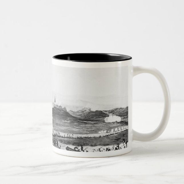 Badajos During Siege of  engraved Charles Two-Tone Coffee Mug (Right)