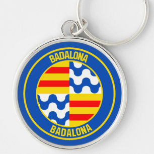Badalona Round Emblem Key Ring