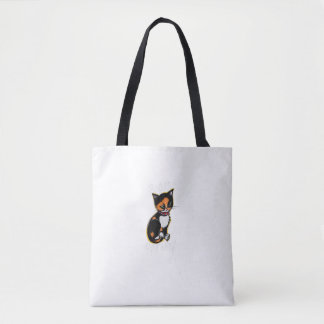 Badass Cat Mum Fun Calico Tote Bag