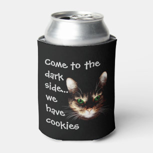 Badass Cats - "Dark Side has Cookies" Can Cooler