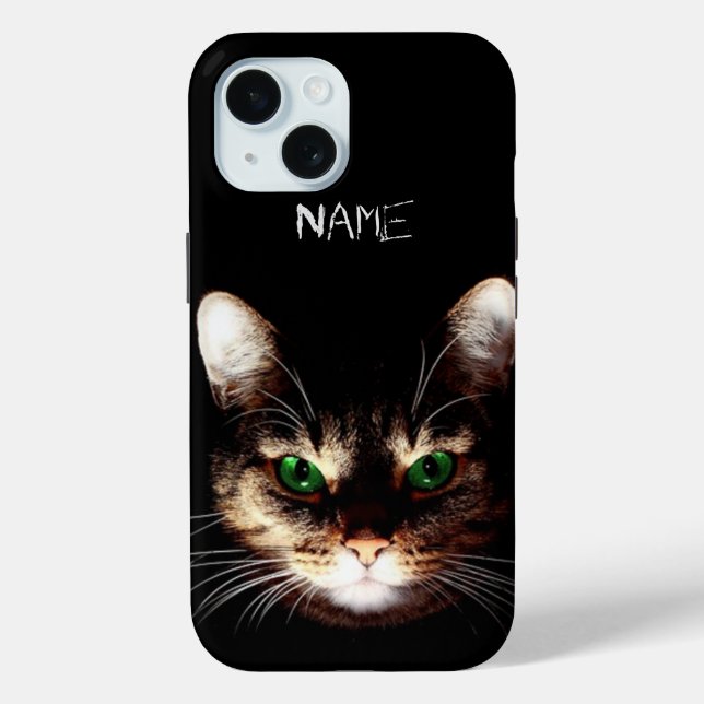 Badass Cats - Green Eyes Personalised Case-Mate iPhone Case (Back)
