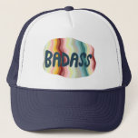 Badass Colorful Rainbow Handlettering Design Trucker Hat<br><div class="desc">Handlettering Art just for you! Check my shop for more designs!</div>