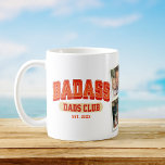 Badass Dad Club Photo Collage Cool Trendy Fun Coffee Mug<br><div class="desc">Join the Badass Dad Club with this cool mug! Trendy photo collage design for a fun Father's Day gift. Cheers to awesome dads!</div>