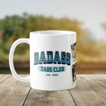 Badass Dad Club Photo Collage Cool Trendy Fun Coffee Mug<br><div class="desc">Join the Badass Dad Club with this cool mug! Trendy photo collage design for a fun Father's Day gift. Cheers to awesome dads!</div>