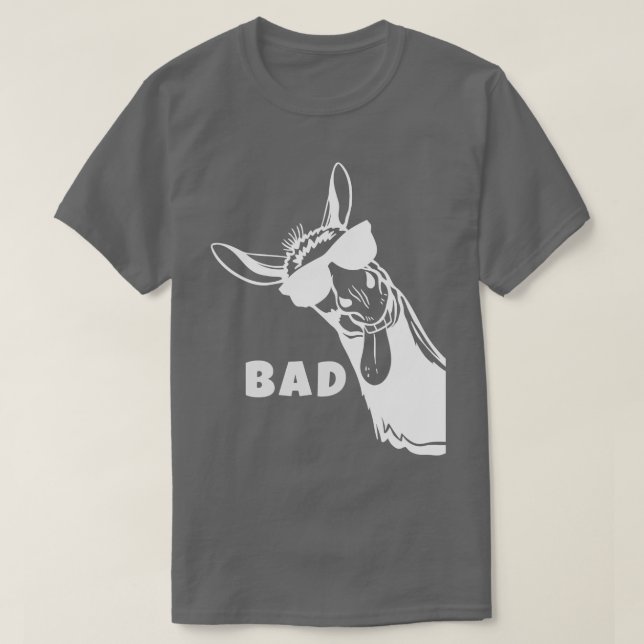 Badass Donkey Funny Pun Graphic Novelty Distressed T-Shirt (Design Front)