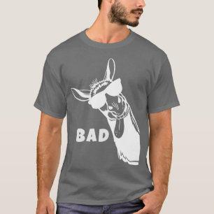 Badass Donkey Funny Pun Graphic Novelty Distressed T-Shirt