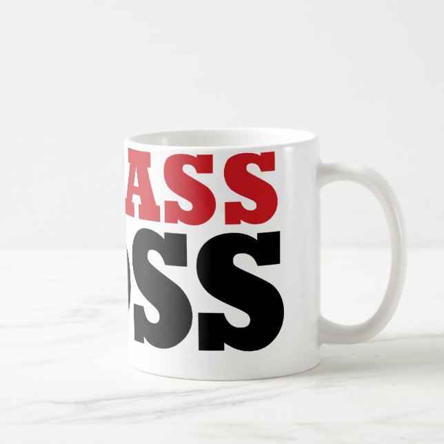 Badass Funny Boss Coffee Mug (Right)