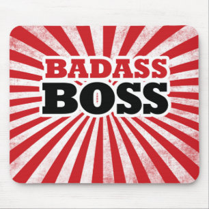 Badass Funny Boss Mouse Pad