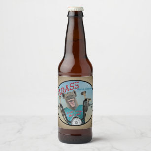 Badass Game Changer (Name and Style) Beer Bottle Label
