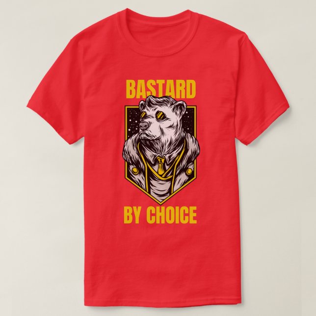 Badass Gangster Bear  T-Shirt (Design Front)