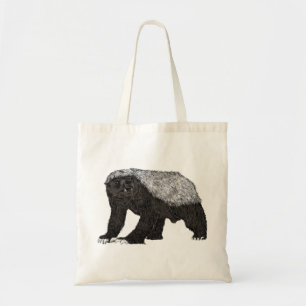 Badass Honey Badger Fearless Attitude Animal Art Tote Bag