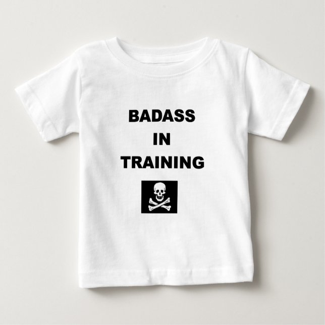 badass in training child baby T-Shirt (Front)