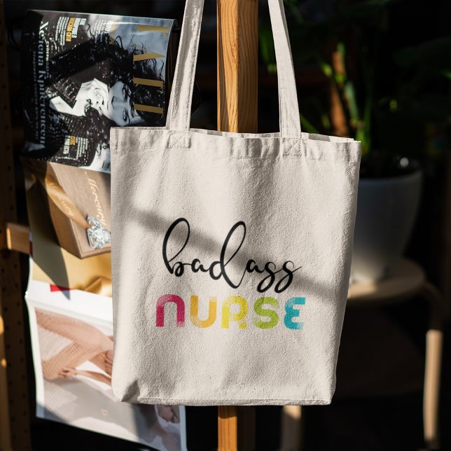 Badass Nurse Tote Bag (Creator Uploaded)