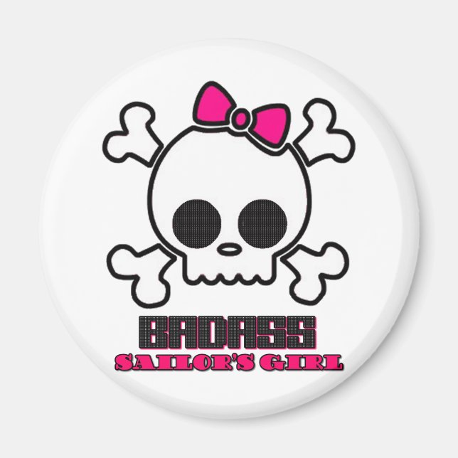 Badass Sailor's Girl Magnet (Front)