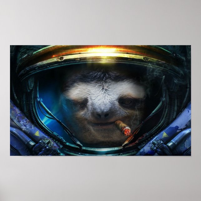 Badass sloth poster (Front)