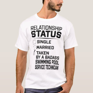 Badass Swimming Pool Service Technician T-Shirt