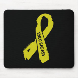 Badass/ torn ribbon...Endometriosis Mouse Pad