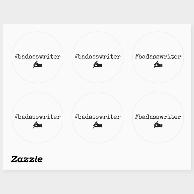 badasswriter stickers (Sheet)